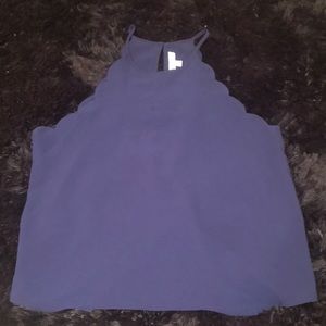 ➰Scalloped halter top➰